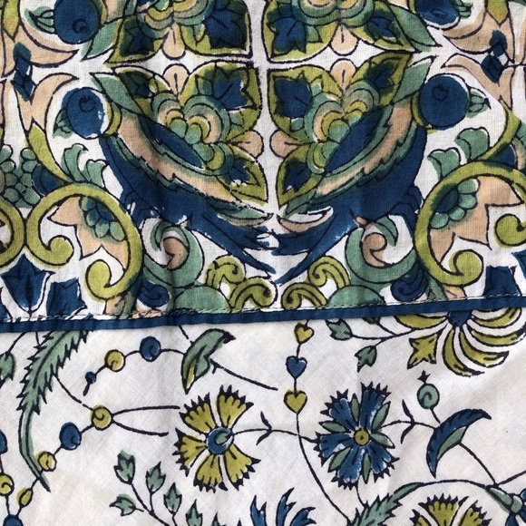 Kilol Floral Midi Dress Wooden Button Back Handkerchief Hem S - Picture 6 of 12